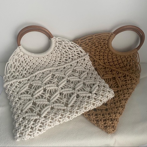 Macrame totes bag - Picture 2 of 3